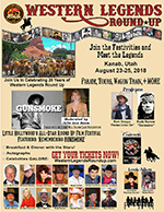Flyer for the Western Legends Roundup in Arizona